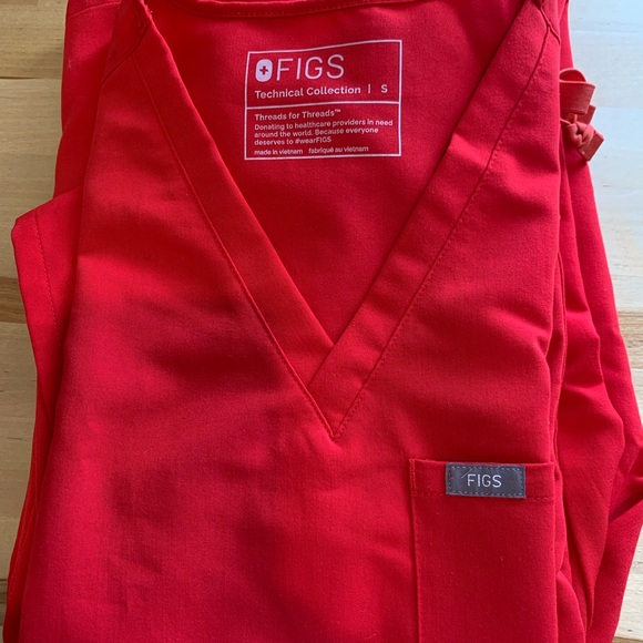 FIGS, prewashed, Brand New. LIMITED EDITION PopRed. Catarina/S, Zamora Jogger/PS - Picture 1 of 6